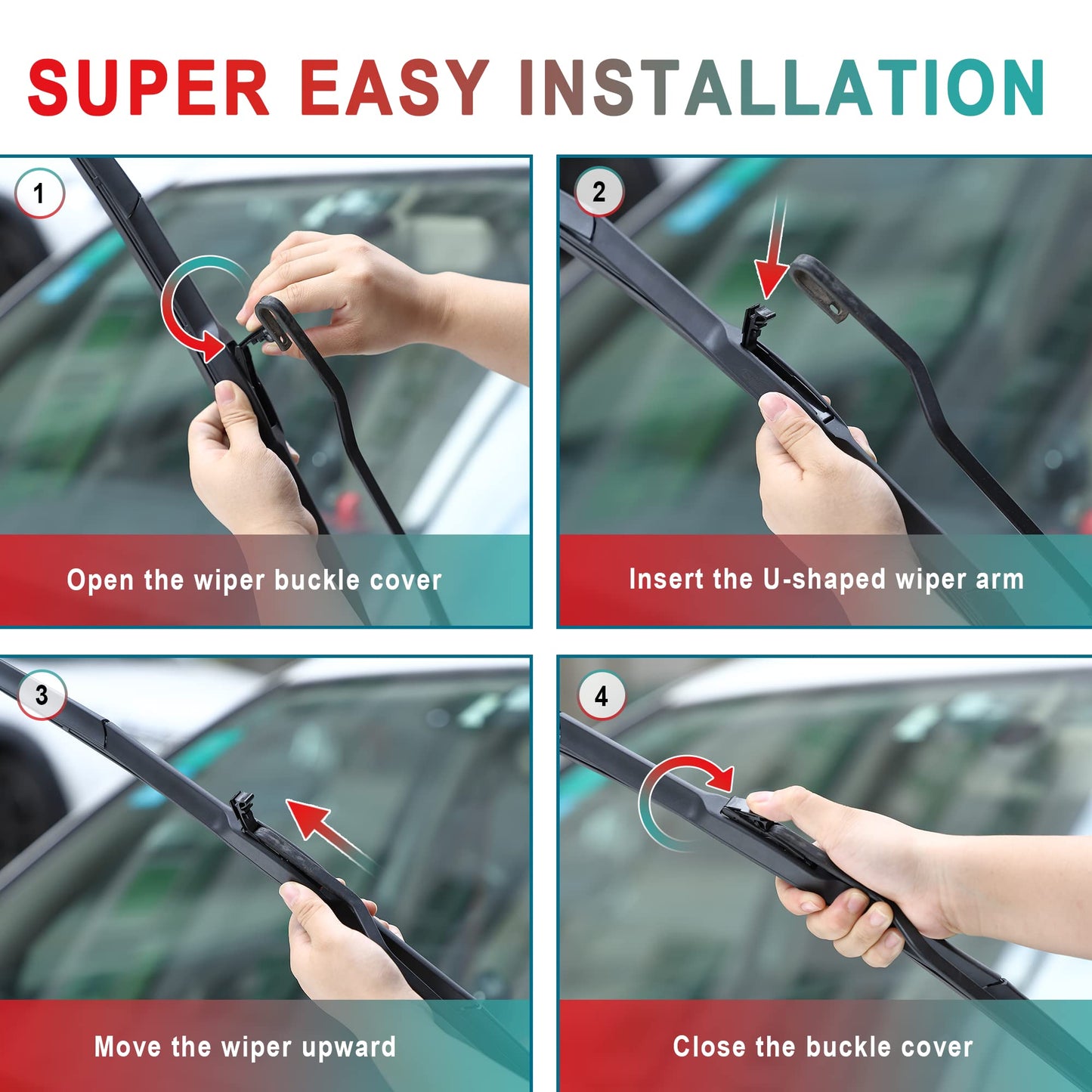 GARVEE Windshield Wipers 24 Inch 19 Inch  Wiper Blades OEM Quality Premium Stable & Quiet