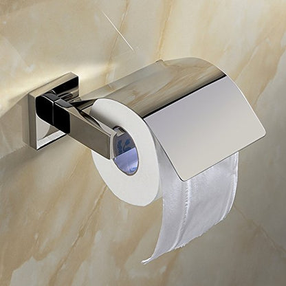 GARVEE 304 Stainless Steel Wall Mounted Toilet Paper Holder With Storage Shelf