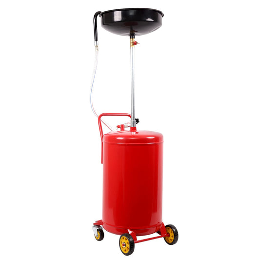 GARVEE 20 Gallon Upright Portable Oil Lift Drain With Oil Pan Funnel For Changing Car And Truck Motor Oil