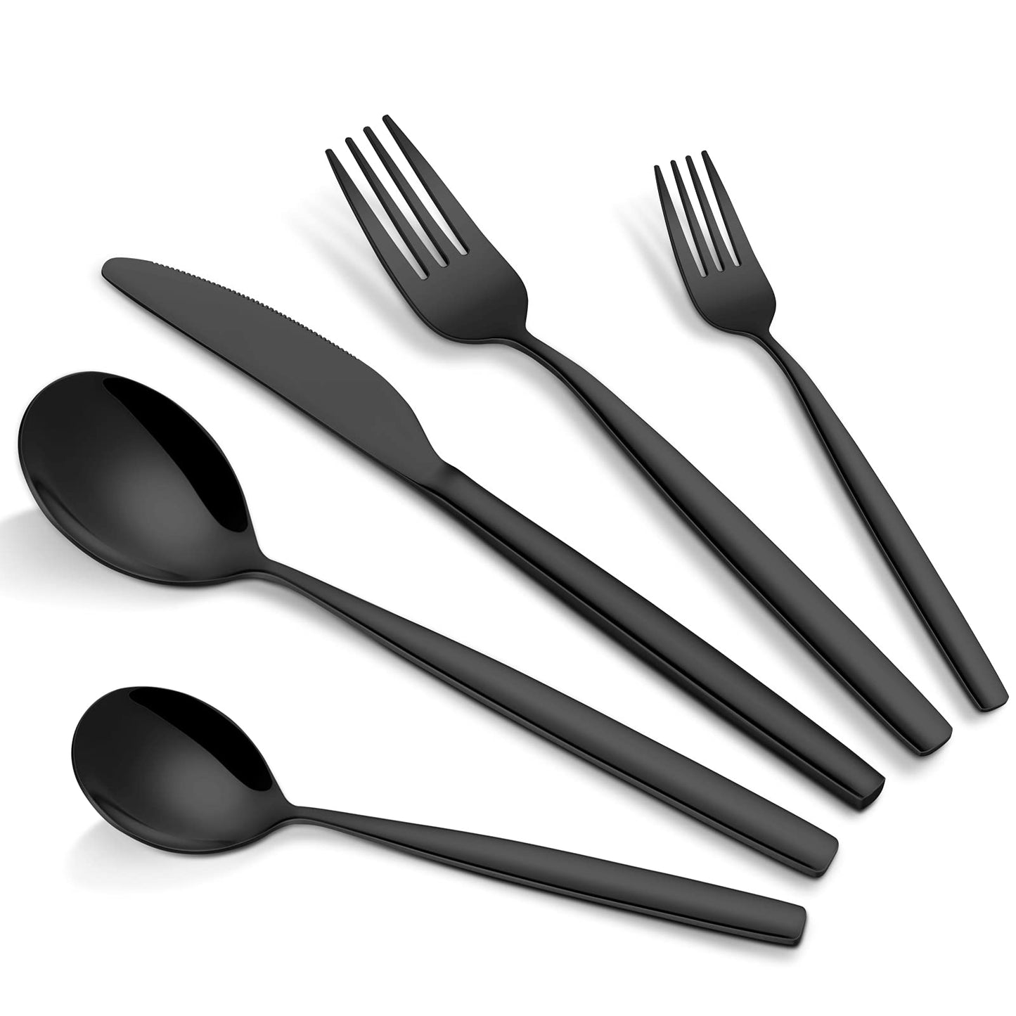 GARVEE 60 Piece Silverware Set Stainless Steel Flatware Set for 12 Kitchen Utensils Set