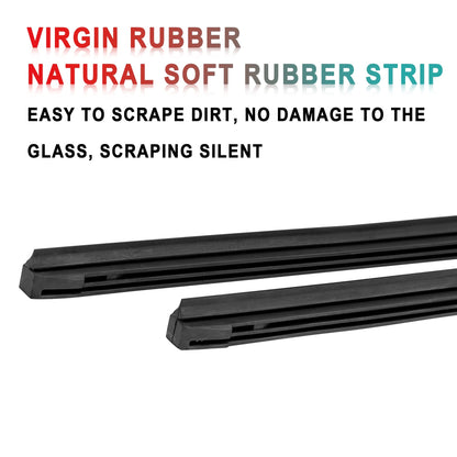 GARVEE Windshield Wiper Blades 18Inch+18Inch Wiper Blades With Premium Rubber Durable Stable & Quiet