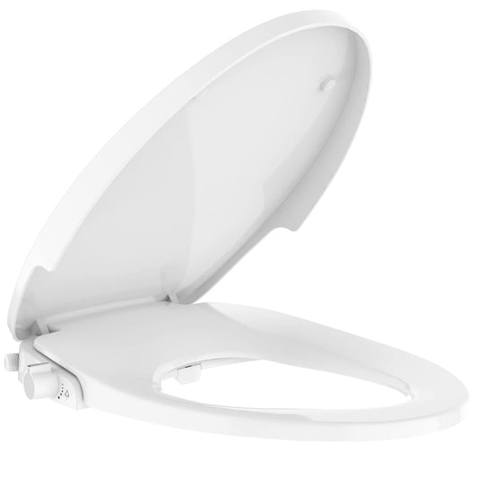 GARVEE Premium Non Electric Elongated Bidet Toilet Seats With Dual Nozzle Easy To Install And Use