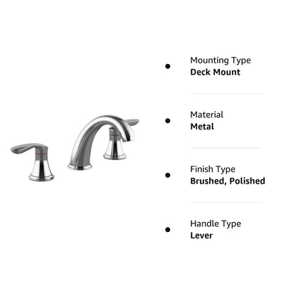 GARVEE Bathroom Sink Faucet Faucet For Bathroom Sink Widespread Chrome Bathroom Faucet 3 Hole