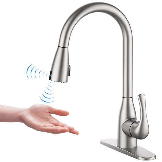 GARVEE Touchless Kitchen Faucet With Pull Down Sprayer Double Sensor Pulldown Faucet
