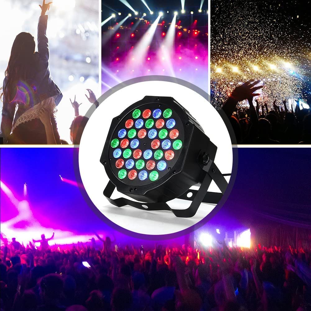 GARVEE Dj Lights 36 LED Par Lights Stage Lights 8 Pack