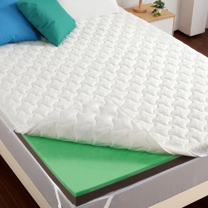 HOMHOUGO Mattress Topper Medium Firm Memory Foam 4-Inch Triple Layer Bed Topper - Full