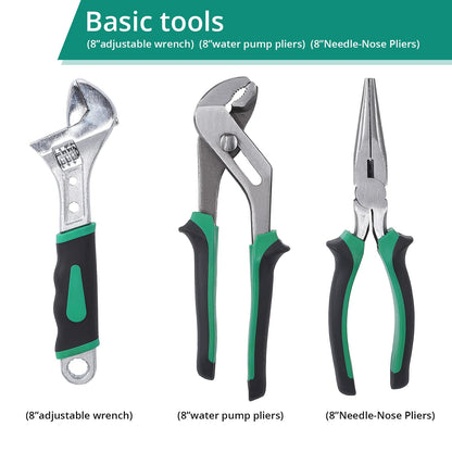 GARVEE 210 Piece Mechanics Tool Set and Socket Wrench Set SAE and Metric Hand Tool Kit