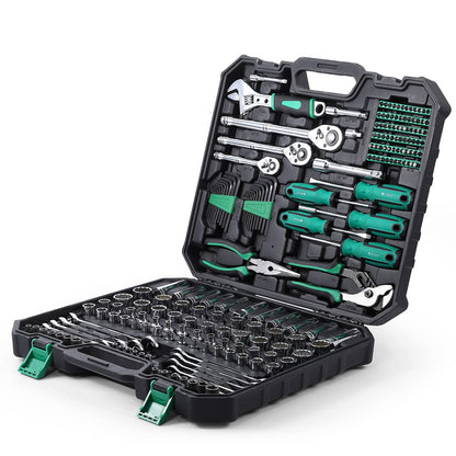 GARVEE 210 Piece Mechanics Tool Set and Socket Wrench Set SAE and Metric Hand Tool Kit