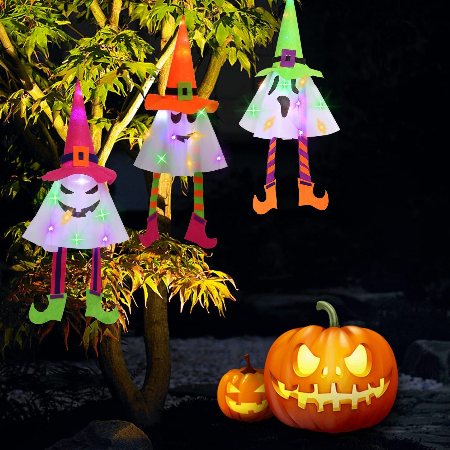 CYNDIE 3pcs Halloween Outdoor Hanging Imps