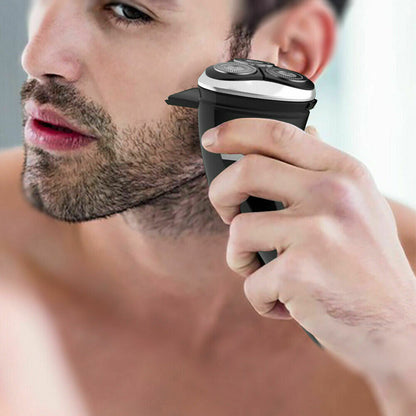 SHININGLOVE Max-T Men Electric Razor Detachable Quick Rechargeable Wet Dry Rotary Shaver