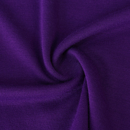 YESFASHION Women V-Neck Business Casual Party Mini Dress Purple