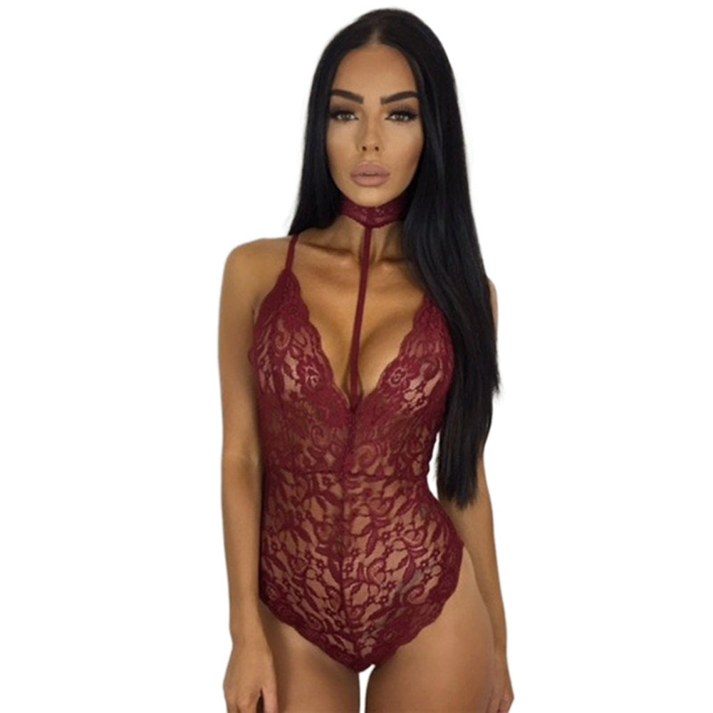 YESFASHION Lingerie Sexy Lace Underwear Babydoll Female Jumpsuit