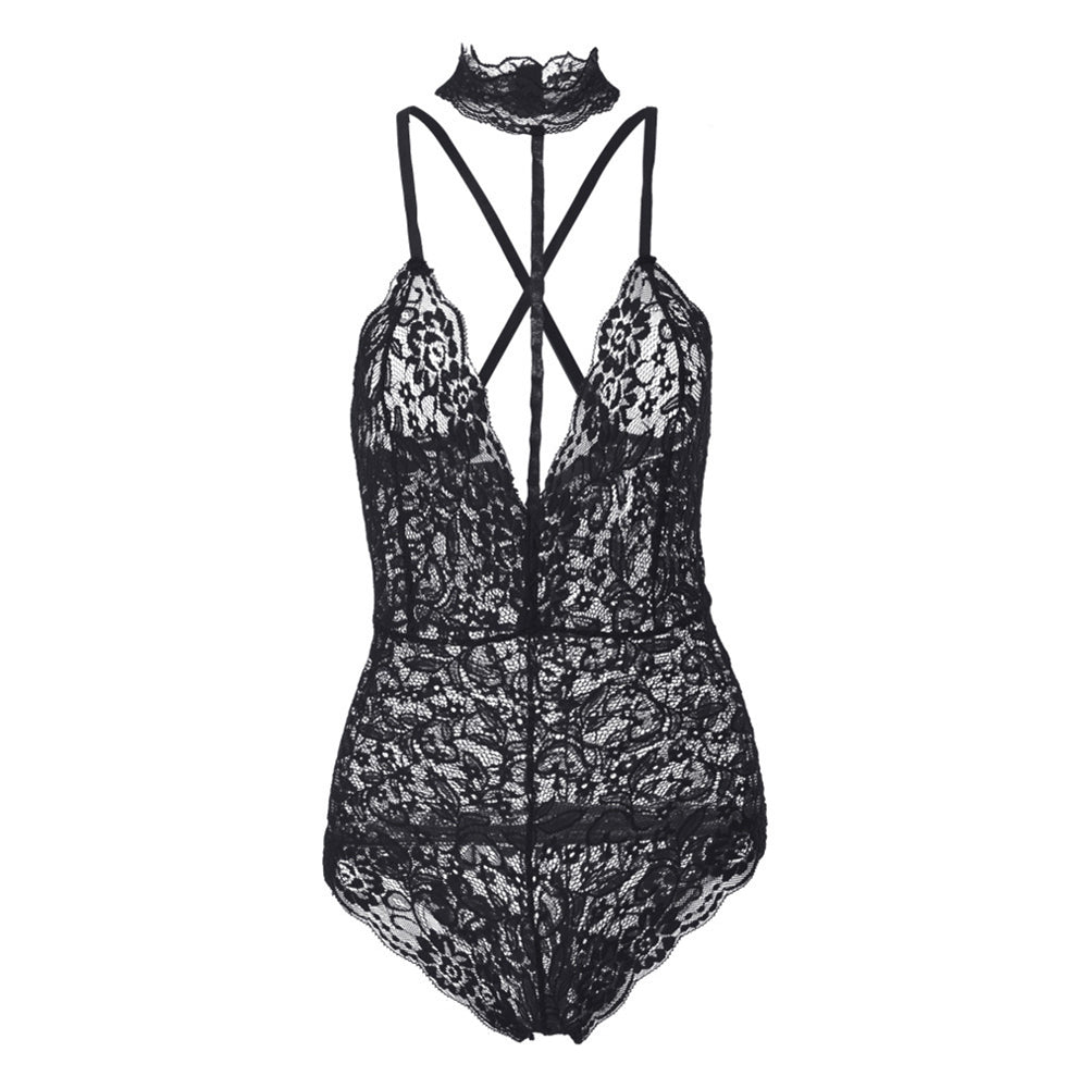 YESFASHION Lingerie Sexy Lace Underwear Babydoll Female Jumpsuit