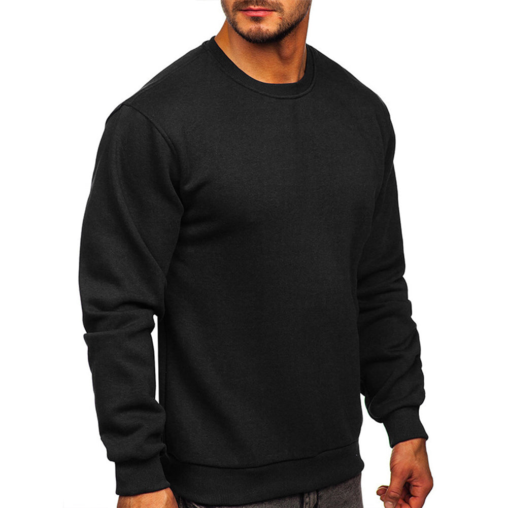 YESFASHION Men's Sweater Cross-border Round Neck Sweatshirts