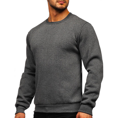 YESFASHION Men's Sweater Cross-border Round Neck Sweatshirts