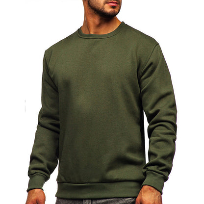 YESFASHION Men's Sweater Cross-border Round Neck Sweatshirts