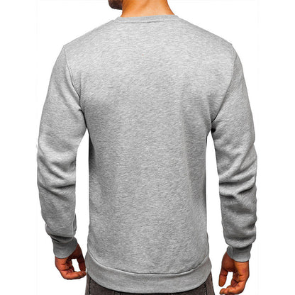 YESFASHION Men's Sweater Cross-border Round Neck Sweatshirts