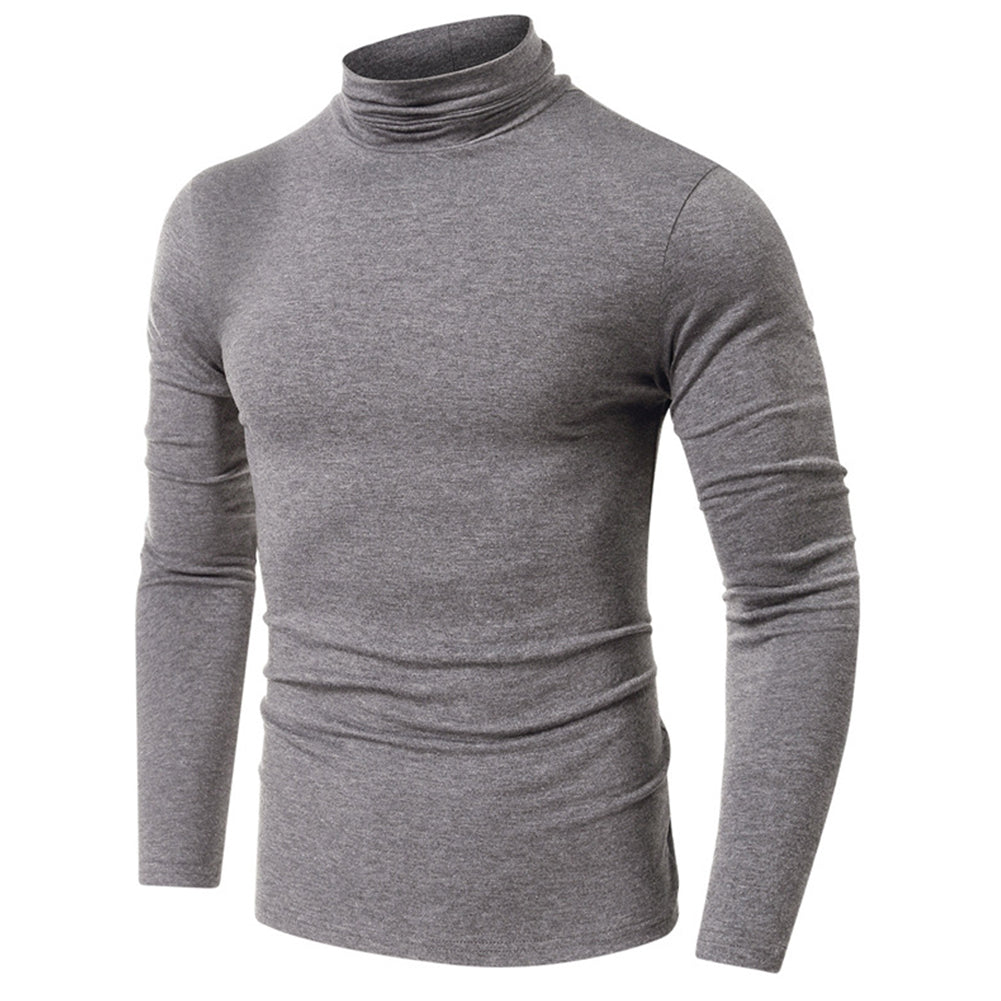 YESFASHION Turtleneck Men Bottoming Shirt