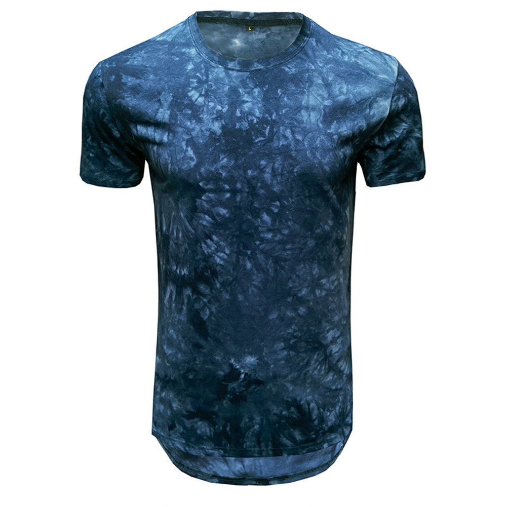 YESFASHION Tie-dye T-shirt Men Summer Shirts