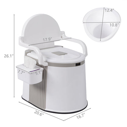 THBOXES Outdoor Portable Toilet With Carton/slip Strip Travel Toilet