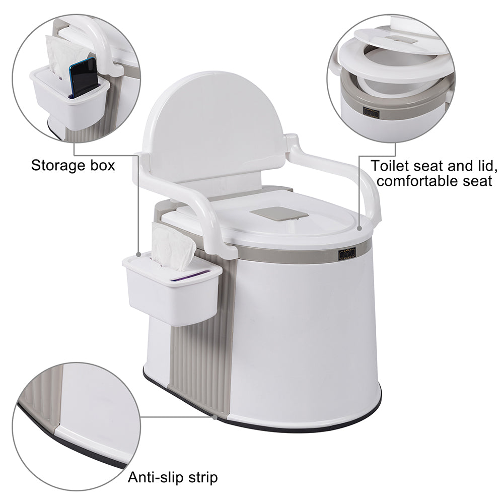 THBOXES Outdoor Portable Toilet With Carton/slip Strip Travel Toilet