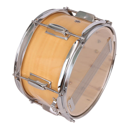 YIWA Snare Drum 10x6 inches Poplar Wood Drum with Drumstick