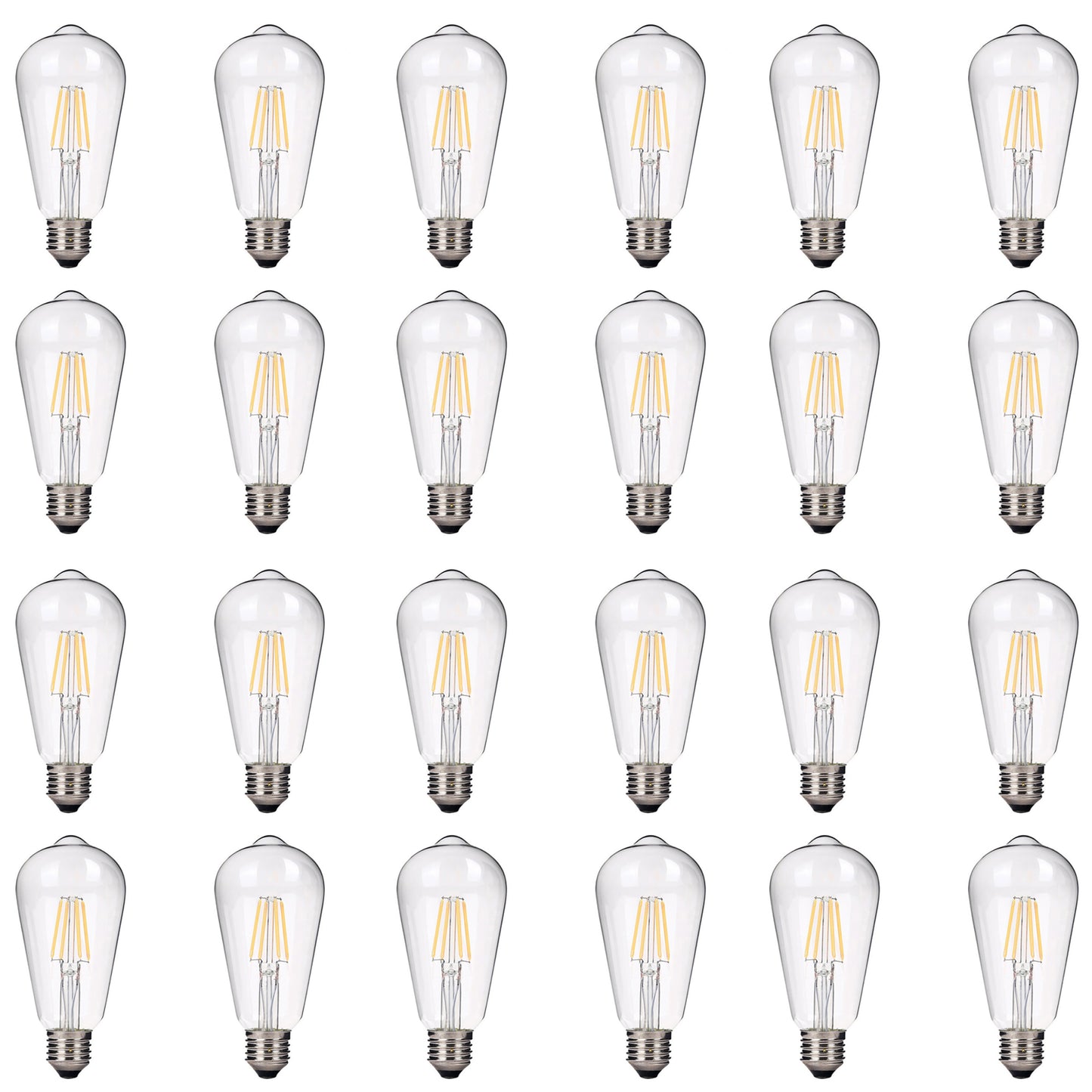 4W ST64 Dimmable Vintage LED Edison Bulbs 2700k Medium Base