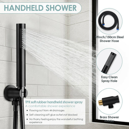 AquaFusion Trio Collection Tub And Shower Faucet With Rough-In Valve