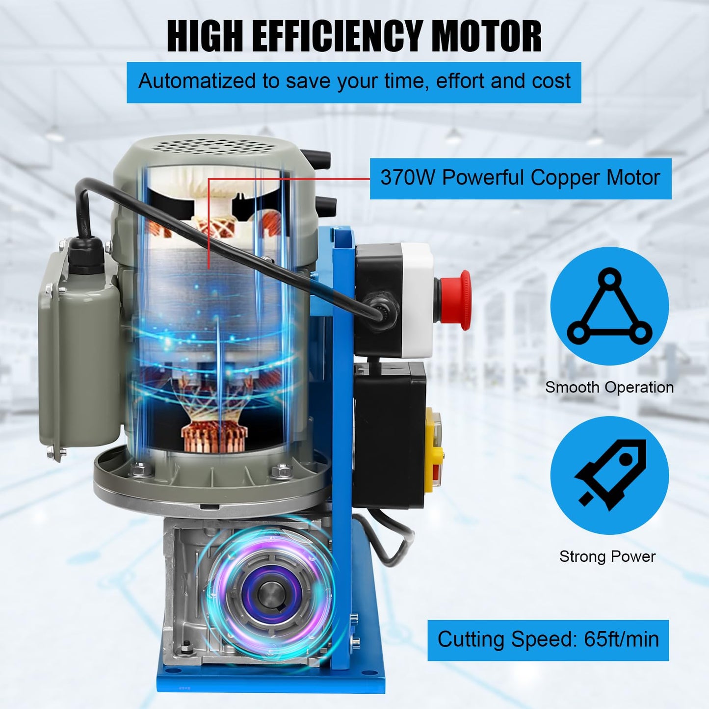 GARVEE Wire Stripping Machine 0.06-1.5 Inch 370w Portable Powered Wire Stripper Machine