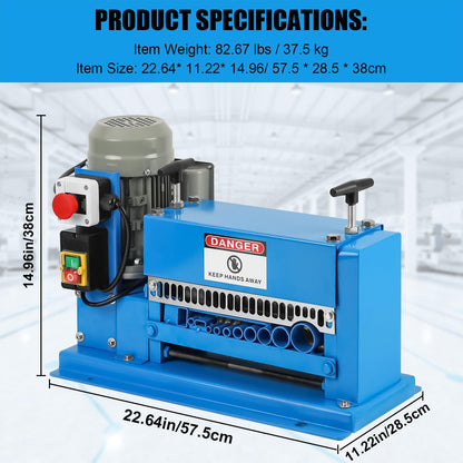 GARVEE Wire Stripping Machine 0.06-1.5 Inch 370w Portable Powered Wire Stripper Machine