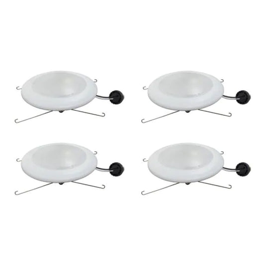 White 7.5-in 1000-Lumen Warm White Round Dimmable LED Canless Recessed Downlight (4-Pack)