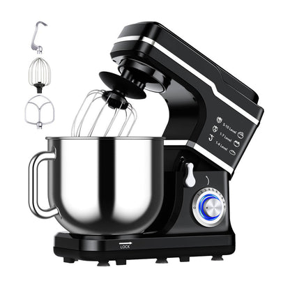 GARVEE Mixer MC1 660W 7.5 Quart 10 Speeds Tilt-Head Stand Mixer Silver US Plug