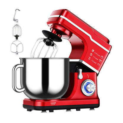 GARVEE Mixer MC1 660W 7.5 Quart 10 Speeds Tilt-Head Stand Mixer Red US Plug