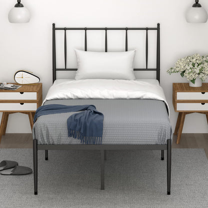 WHIZMAX Twin Size Metal Platform Bed Frame with Headboard