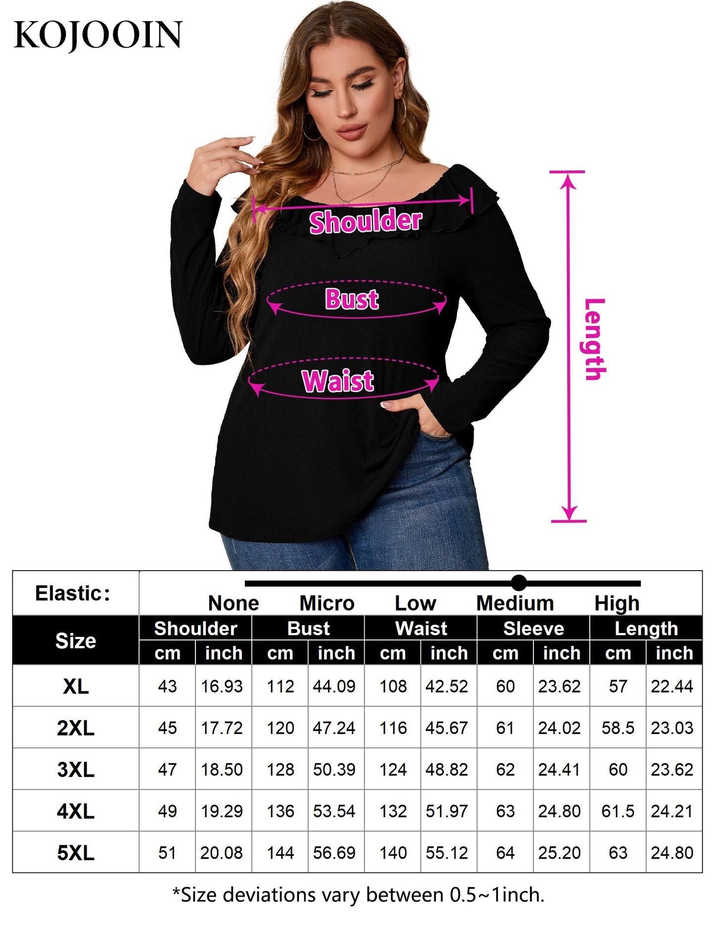 Women's Plus Size Long Sleeve T-Shirt