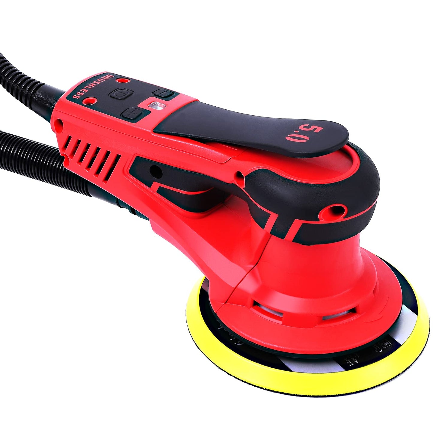 GARVEE Electric Random Orbital Sander Brushless Motor Powerful 350W & Low Vibration for Woodworking Polishing