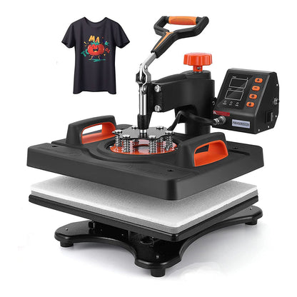 GARVEE 12 x 15 inch Heat Press Machine 11-in-1 Heat Press 800W Sublimation Machine Swing-Away Heat Press