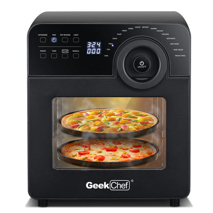 GEEK CHEF 14.7QT Air Fryer Oven Toaster 4 Slice Toaster Countertop Oven Fry Oil-Free