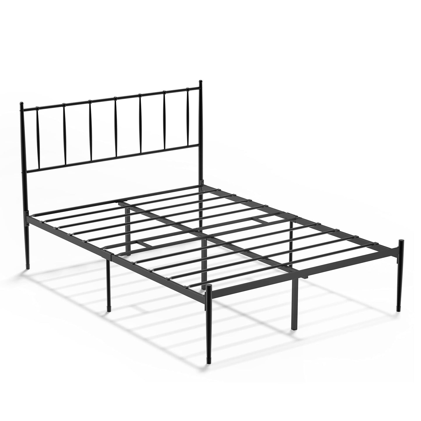 IDEALHOUSE Full Size Metal Platform Bed Frame with Headboard