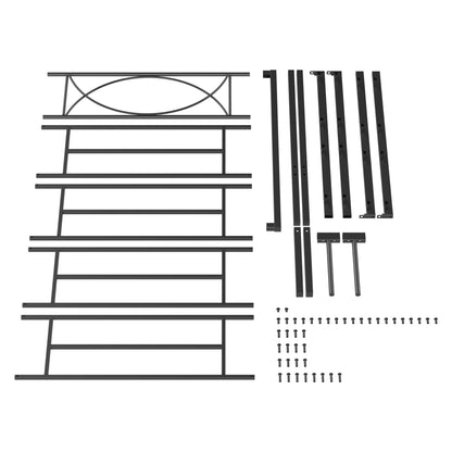 IDEALHOUSE Metal Platform Bed Frame with Sturdy Steel Bed Slats - Twin Size