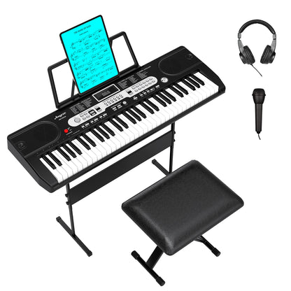 IDEALHOUSE Musical Instrument 61-Key Beginners Electric Keyboard Piano