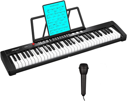 IDEALHOUSE Musical Instrument 61-Key Beginners Electric Keyboard Piano