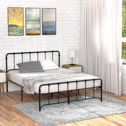 IDEALHOUSE Queen Size Metal Bed Frame Platform Bed