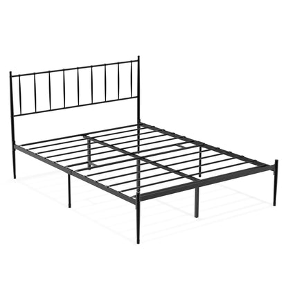 IDEALHOUSE Queen Size Metal Platform Bed Frame with Headboard