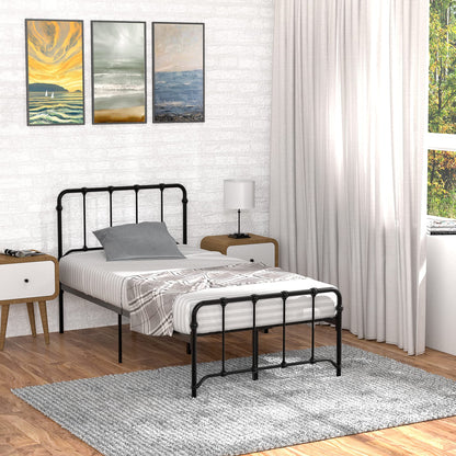 IDEALHOUSE Twin Size Metal Bed Frame Platform Bed