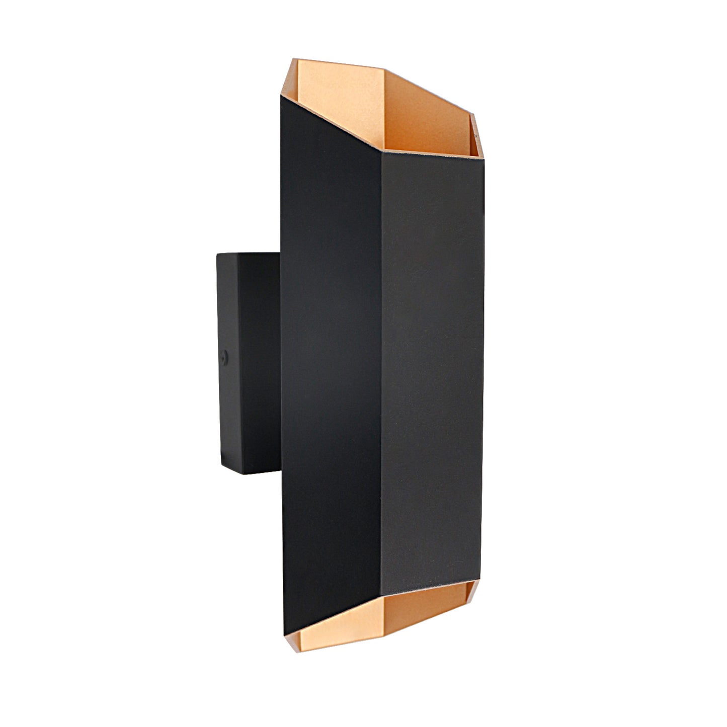 13-in Hexa Bronze Integrated LED Outdoor Up and Down Wall Sconce 12W 2700K 400lm