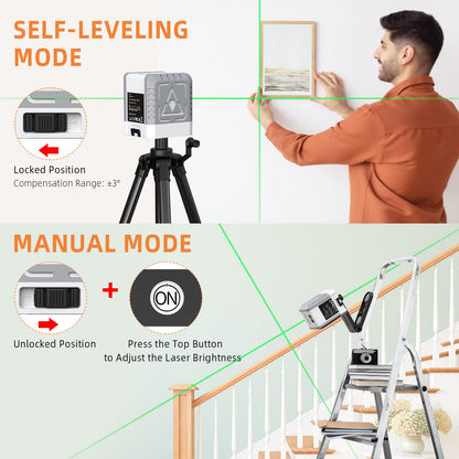 GARVEE Green Laser Level Cross Laser Line Laser Level Self