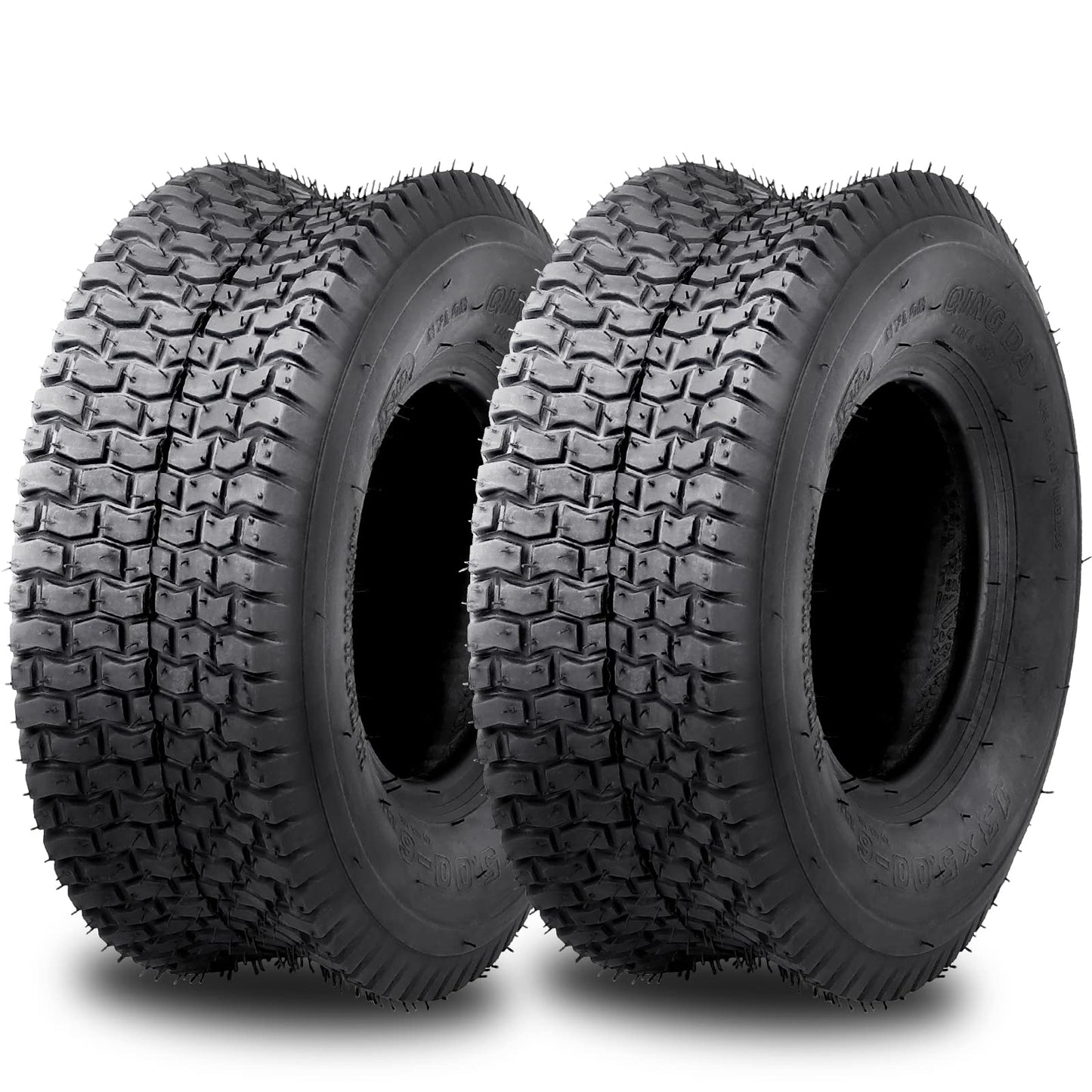 GARVEE 13x5.00-6 Lawn Mower Tire 2Pcs 13x5x6 13-5-6 Turf Tire for Lawn Mower Garden Tractors Riding Mowers Golf Cart Tire