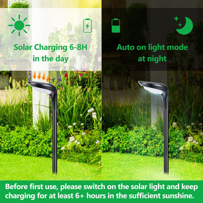 LITAKE 4 PACK Solar Landscape Path Lights LED Garden Spotlight Lights