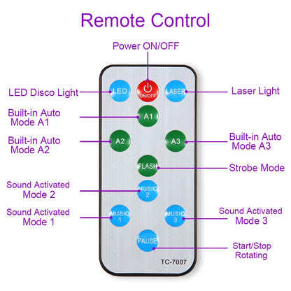 LITAKE Party Lights 2 in 1 Strobe Lights Disco Ball Lights